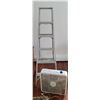 Image 1 : Aluminum 5 Step Ladder  (70"T) and Box Fan