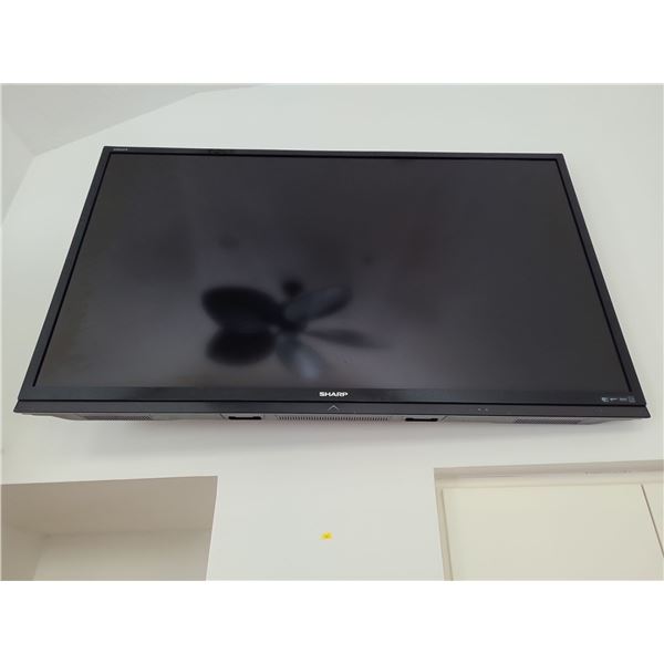 Sharp Aquos 60" HD TV with Wall Bracket (Unmounting Required) Remote Control Included