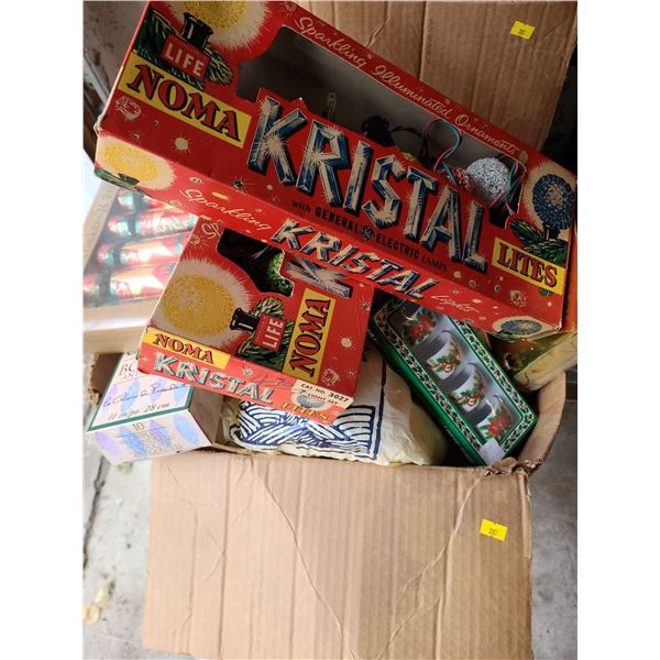Assorted Vintage Christmas Decorations