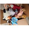 Image 1 : Box of Vintage Dolls and Stuffed Animals