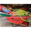 Image 1 : Children's Wheelbarrow Filled with Skipping Ropes, Hammock