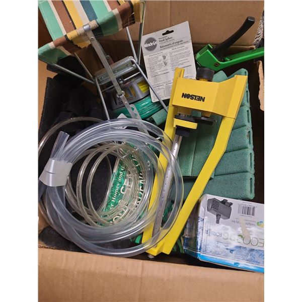 Submersible Garden Pump Eco396 (still in box) and Gardening Assortment