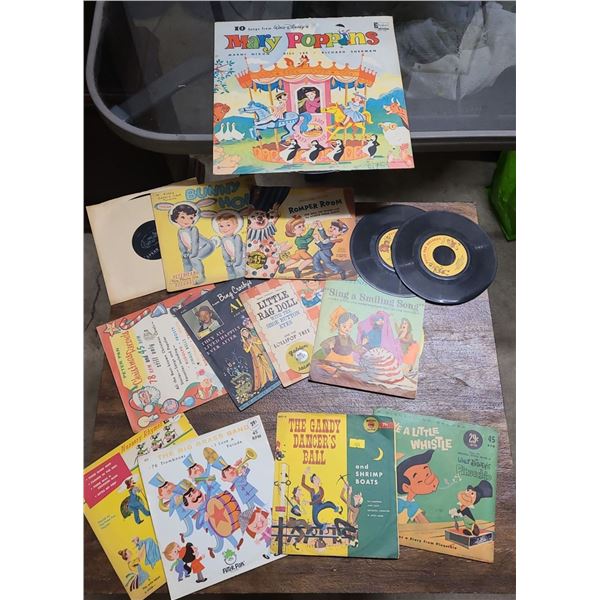 Assortment of Vinyl Vintage Children's Records