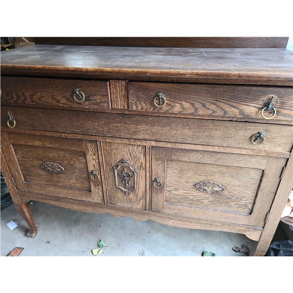 Solid Wood Dining Room Buffet Hutch (50"L, 22"D, 38"T)