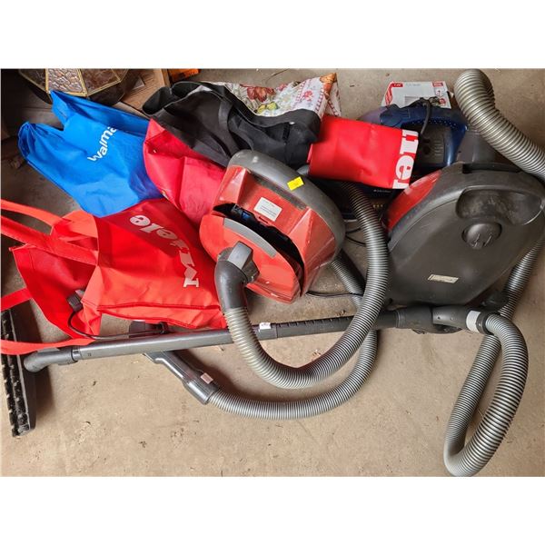 Miele Vacuums and Attachments X2 (Untested and Used for Pet Hair, Broken Lid)