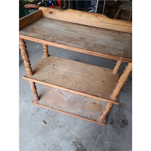 Wooden Garage 3 Shelf Bookcase (30"L, 14"W, 34"T)