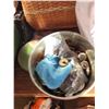 Image 2 : Assorted Sewing Items (Basket, Tin of Buttons and Patterns)