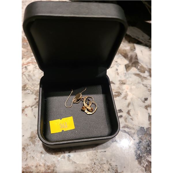 Drop Earrings with Stones X2