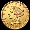 Image 1 : 1896 $2.50 Gold Quarter Eagle CLOSELY UNCIRCULATED