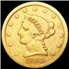 Image 1 : 1853 $2.50 Gold Quarter Eagle CLOSELY UNCIRCULATED