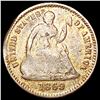 Image 1 : 1869 Seated Liberty Half Dime NICELY CIRCULATED
