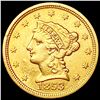 Image 1 : 1853 $2.50 Gold Quarter Eagle CLOSELY UNCIRCULATED