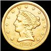 1857 $2.50 Gold Quarter Eagle CLOSELY UNCIRCULATED
