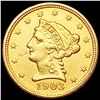 Image 1 : 1903 $2.50 Gold Quarter Eagle CLOSELY UNCIRCULATED