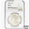 Image 1 : 1882-S Morgan Silver Dollar NGC MS63