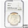 Image 1 : 1899 Morgan Silver Dollar NGC MS63