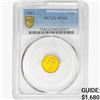 Image 1 : 1862 Rare Gold Dollar PCGS MS62