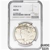 1934-D Silver Peace Dollar NGC AU55
