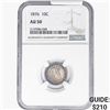 Image 1 : 1876 Seated Liberty Dime NGC AU50