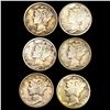 Image 1 : [6] 1918-S-1925 Mercury Dime HIGH GRADE