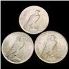 Image 2 : [3] 1924 Silver Peace Dollar CHOICE BU
