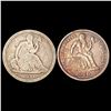 Image 1 : [2] 1837&1879 Seated Liberty Dime HIGH GRADE