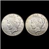 Image 1 : [2] 1924-S&1926-S Silver Peace Dollar HIGH GRADE