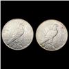 Image 2 : [2] 1924-S&1926-S Silver Peace Dollar HIGH GRADE
