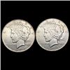 Image 1 : [2] 1924-D&1935 Silver Peace Dollar UNCIRCULATED