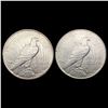 Image 2 : [2] 1924-D&1935 Silver Peace Dollar UNCIRCULATED