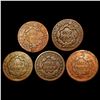 Image 2 : [5] 1820-1852 Varied Large Cents LIGHTLY CIRCULATED