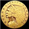 Image 1 : 1911 $2.50 Gold Quarter Eagle NICELY CIRCULATED