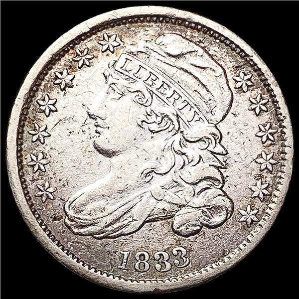 1833 Capped Bust Dime CLOSELY UNCIRCULATED