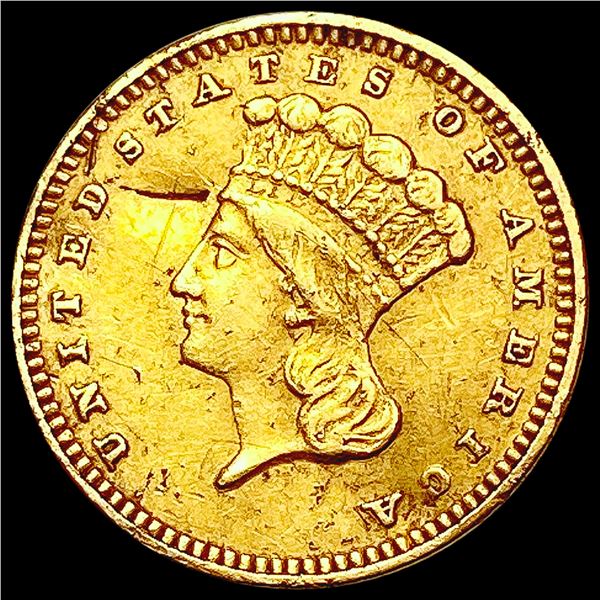1887 Rare Gold Dollar CLOSELY UNCIRCULATED