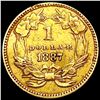 Image 2 : 1887 Rare Gold Dollar CLOSELY UNCIRCULATED