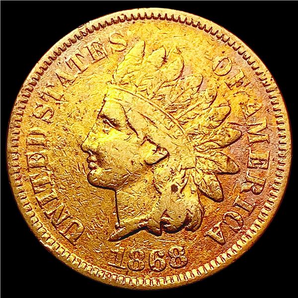 1868 Indian Head Cent NEARLY UNCIRCULATED