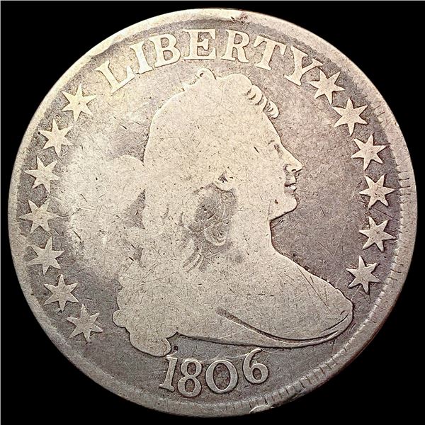 1806 Draped Bust Half Dollar NICELY CIRCULATED