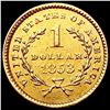 Image 2 : 1853 Rare Gold Dollar LIGHTLY CIRCULATED