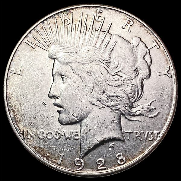 1928-S Silver Peace Dollar CHOICE AU