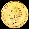 Image 1 : 1854 Rare Gold Dollar CLOSELY UNCIRCULATED
