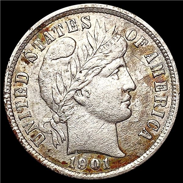 1901-S Barber Dime CLOSELY UNCIRCULATED