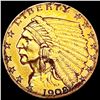 Image 1 : 1908 $2.50 Gold Quarter Eagle CLOSELY UNCIRCULATED