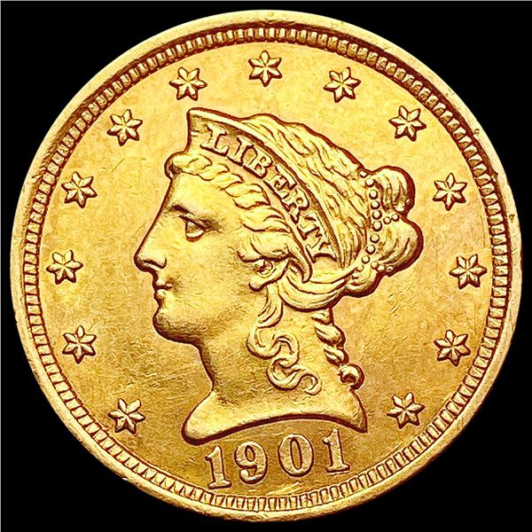 1901 $2.50 Gold Quarter Eagle UNCIRCULATED