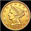 Image 1 : 1901 $2.50 Gold Quarter Eagle UNCIRCULATED
