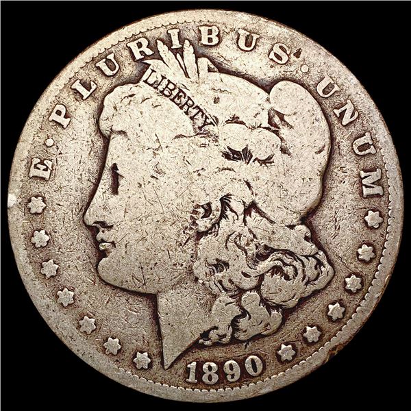 1890-CC Morgan Silver Dollar LIGHTLY CIRCULATED