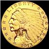 Image 1 : 1913 $2.50 Gold Quarter Eagle CLOSELY UNCIRCULATED