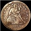 Image 1 : 1858-O Seated Liberty Quarter NICELY CIRCULATED