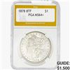 Image 1 : 1878 8 TF  Morgan Silver Dollar PGA MS64+