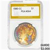 Image 1 : 1880-CC Morgan Silver Dollar PGA MS64