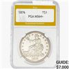 Image 1 : 1876 Silver Trade Dollar PGA MS64+
